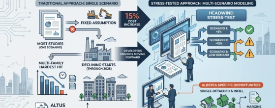 eros belotti Alberta construction site 2026 — feasibility study cost scenario analysis