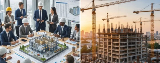 eros Belotti - Alberta construction site with residential development in progress — feasibility and pre-construction planning