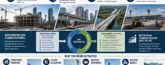 eros belotti - Alberta infrastructure construction site — P3 financing model 2026