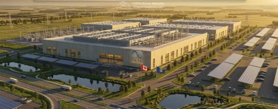 eros belotti - Rendering of Meta's $13 billion Sturgeon data centre in Alberta