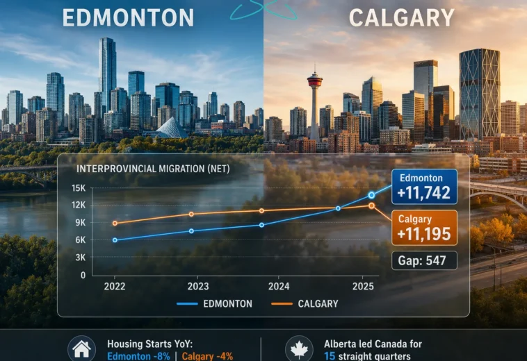 Edmonton Overtakes Calgary in Interprovincial Migration: What It Means for Construction