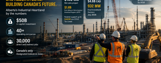 Alberta Industrial Heartland construction and industrial investment site