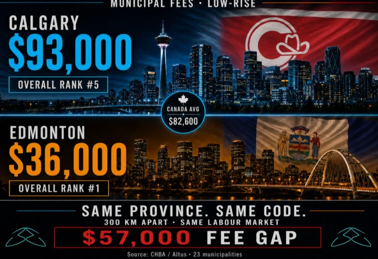 Development Charges in Alberta: The $57,000 Calgary Gap