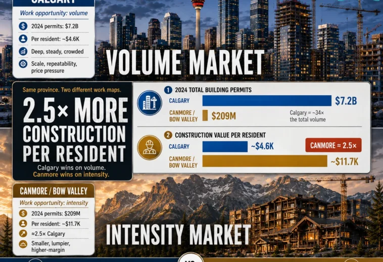 Calgary vs Canmore Real Estate: Two Alberta Markets Moving in Opposite Directions (2025)