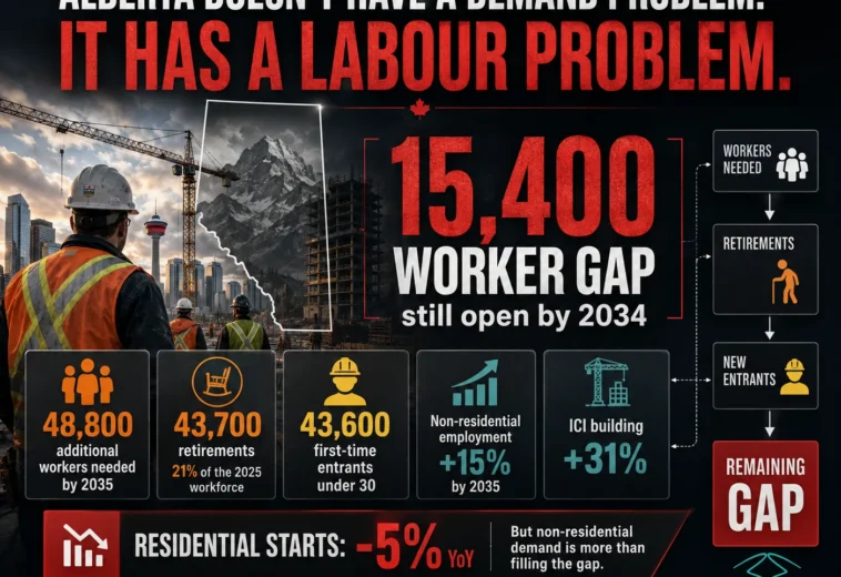 Alberta Construction Labour Shortage: 48,800 Workers Needed by 2035
