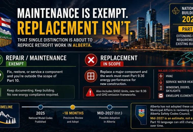 Alberta Building Code 2025: What Part 10 Means for Retrofits