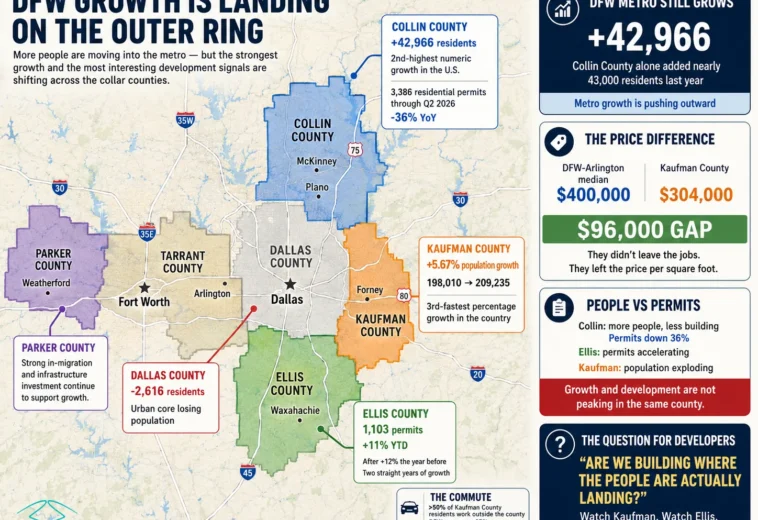 DFW Population Growth 2026: Where Permits Aren’t Following