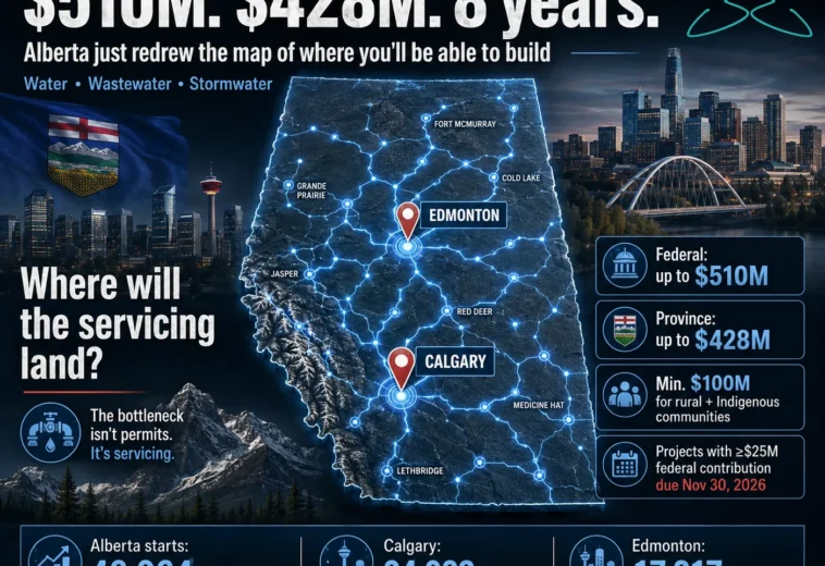 Alberta Housing Infrastructure: Why $510M in Pipes Matters More Than Permit Reform