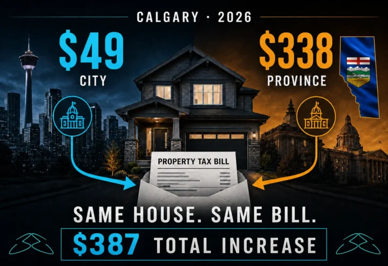 Calgary Property Tax 2026: The City Raised 1.8%. The Province Raised 21%.