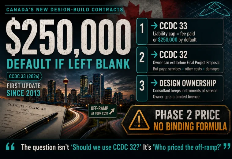 CCDC 32 and the New Design-Build Suite: Three Clauses Owners Should Not Sign As-Is