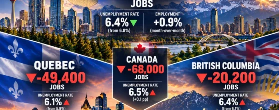 Alberta labour market infographic comparing September 2026 provincial employment changes and monthly versus annual construction employment.